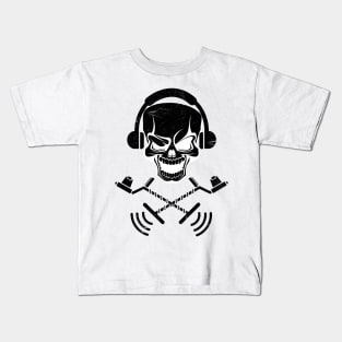 Metal Detector Skull Detectoring Kids T-Shirt